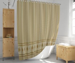 Banyo Perdesi 2x110x200 Çift Kanat Duş Perdesi Halka Hediyeli Duşakabin Perdesi  5030