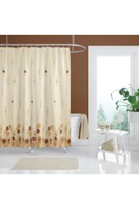 Banyo Duş Perdesi 6022 120x200 Perde Borusu Askı Aparatı 90x130 Hediyeli