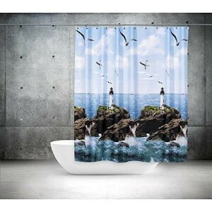 Banyo Perdesi 1x180x200 Tek Kanat Duş Perdesi Halka Hediyeli Duşakabin Perdesi 9298