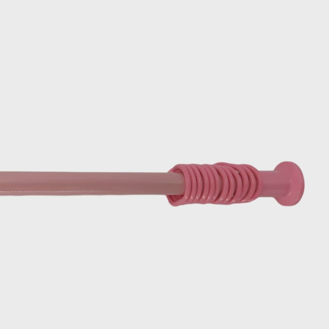 Zethome Banyo Perde Borusu 160cm-260cm Pembe Duş Perde Borusu Perde Askısı Duş Borusu Metal