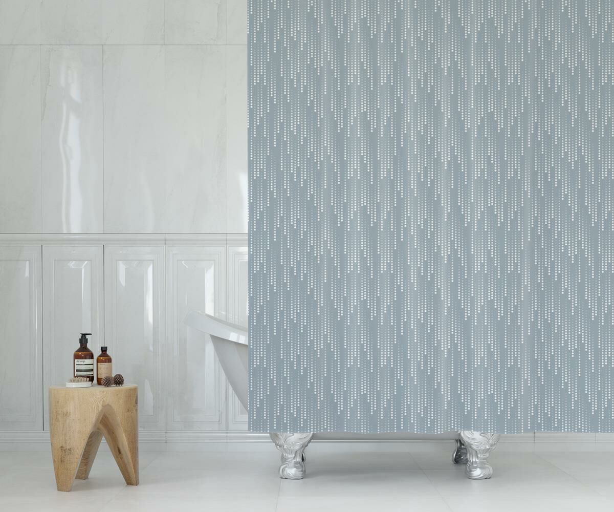 Banyo Perdesi 1x180x200 Tek Kanat Duş Perdesi Halka Hediyeli Duşakabin Perdesi 2880