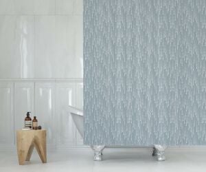 Banyo Perdesi 1x180x200 Tek Kanat Duş Perdesi Halka Hediyeli Duşakabin Perdesi 2880