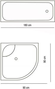 Banyo Perdesi 1x180x200 Tek Kanat Duş Perdesi Halka Hediyeli Duşakabin Perdesi 2880