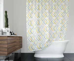 Banyo Perdesi 1x180x200 Tek Kanat Duş Perdesi Halka Hediyeli Duşakabin Perdesi 3589