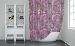 Banyo Perdesi 1x180x200 Tek Kanat Duş Perdesi Halka Hediyeli Duşakabin Perdesi 3110