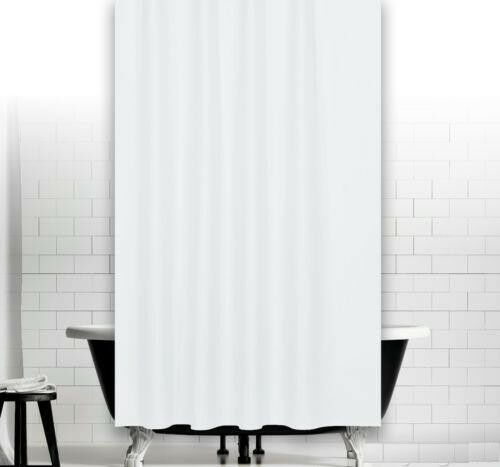 Banyo Perdesi 1x180x200 Tek Kanat Duş Perdesi Halka Hediyeli Duşakabin Perdesi 0010 Beyaz