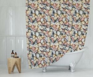 Banyo Perdesi 1x180x200 Tek Kanat Duş Perdesi Halka Hediyeli Duşakabin Perdesi 11909