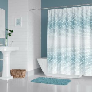 Banyo Perdesi 1x120x200 Tek Kanat Duş Perdesi Halka Hediyeli Duşakabin Perdesi 1079