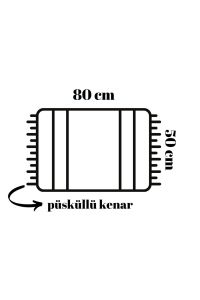 Banyo Halısı Dijital Baskılı Banyo Paspası 50x80 Polyester Kaymaz Tabanlı Duş Paspası Stone And Reed