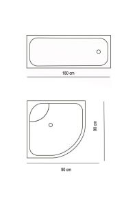 Banyo Perdesi Krem 1x180x200, Perde Borusu Askı Aparatı Köşe Boru Beyaz Hediyeli, Duş Perdesi Seti
