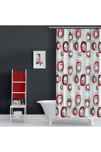 Banyo Perdesi Karma 2x110x200, Perde Borusu Askı Aparatı Köşe Boru Beyaz Hediyeli, Duş Perdesi Seti