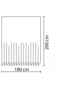 Banyo Paspas Ve Tek Kanat Duş Perdesi 1x180x200 Set Banyo Halısı Plume