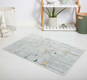 Banyo Halısı Dijital Baskılı Banyo Paspası 50x80 Polyester Kaymaz Tabanlı Duş Paspası 8441