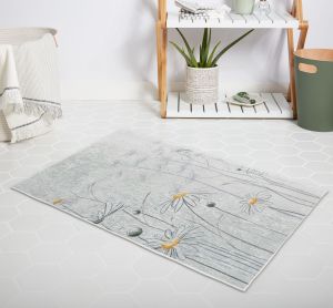 Banyo Halısı Dijital Baskılı Banyo Paspası 50x80 Polyester Kaymaz Tabanlı Duş Paspası 8441