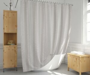 Banyo Perdesi 1x110x200 Tek Kanat Duş Perdesi Halka Hediyeli Duşakabin Perdesi 5026