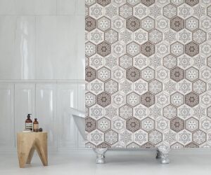 Banyo Perdesi 1x120x200 Tek Kanat Duş Perdesi Halka Hediyeli Duşakabin Perdesi 2345