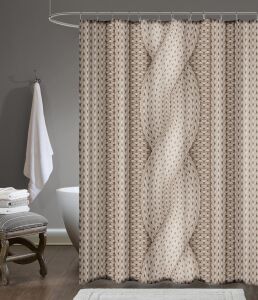 Zethome Tropik Braid Banyo Duş Perdesi Tek Kanat 1x180x200