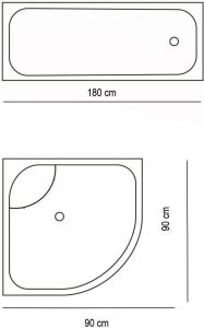 Zethome Tropik Braid Banyo Duş Perdesi Tek Kanat 1x180x200