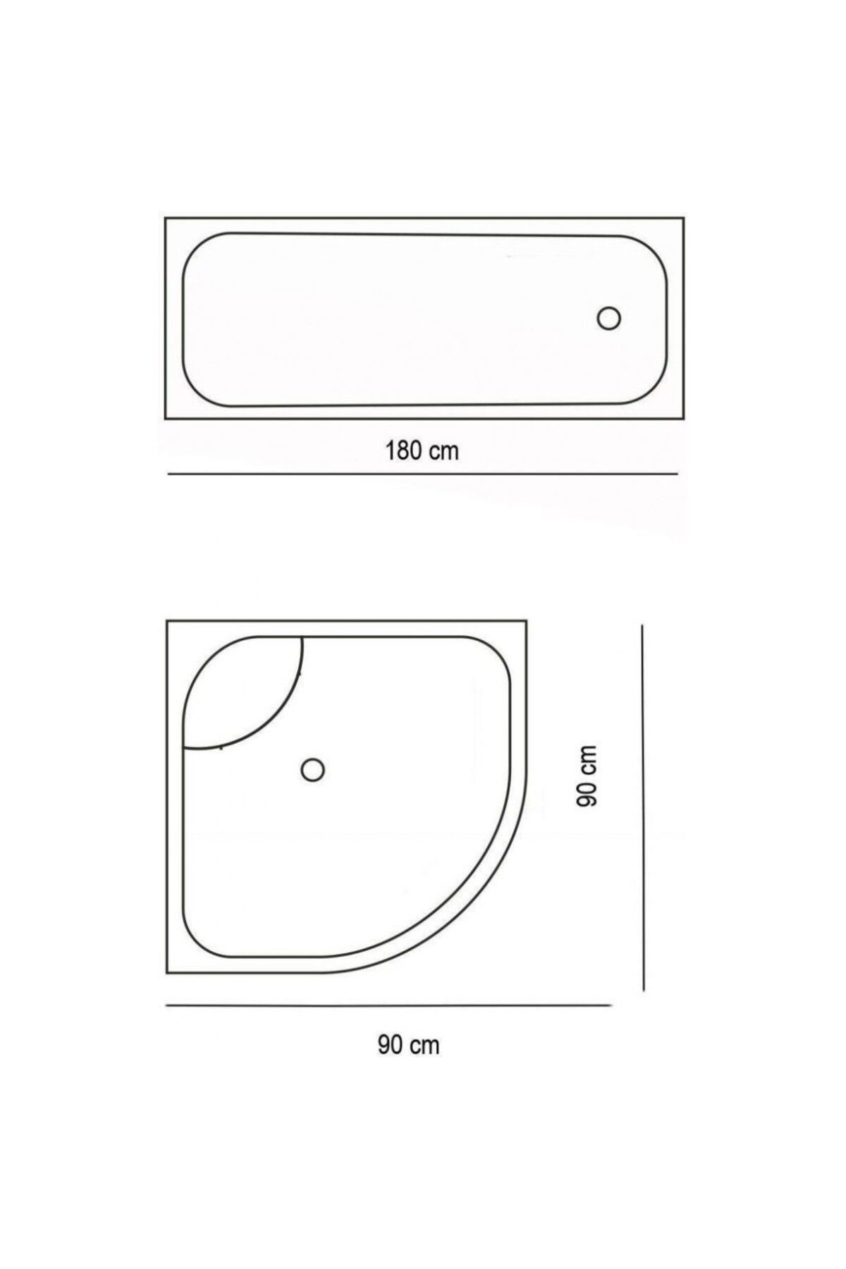 Banyo Perdesi 9889 1x180x200, Perde Borusu Askı Aparatı Köşe Boru Beyaz Hediyeli, Duş Perdesi Seti