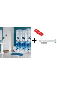 Banyo Perdesi Seti Siyah 120x200 Duş Perdesi , 90x130 Banyo Perde Borusu Siyah Askı Aparatı Hediyeli