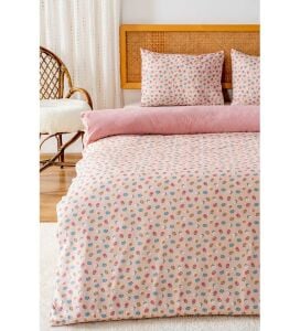 Çift Kişilik Nevresim Takımı Pamuklu Desenli Rossie 200x215 cm