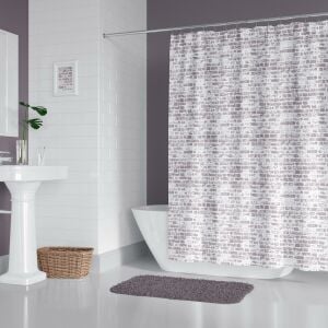 Banyo Perdesi 1x120x200 Tek Kanat Duş Perdesi Halka Hediyeli 1406