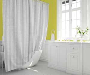 Banyo Perdesi 1x120x200 Tek Kanat Duş Perdesi Halka Hediyeli 3182
