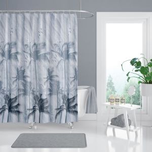 Banyo Perdesi 1x240x200 Tek Kanat Duş Perdesi Halka Hediyeli Duşakabin Perdesi 5104