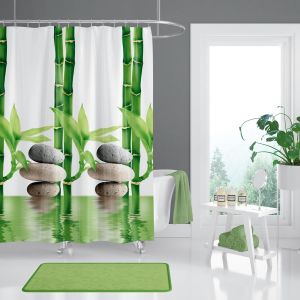 Banyo Perdesi 1x240x200 Tek Kanat Duş Perdesi Halka Hediyeli Duşakabin Perdesi 10056