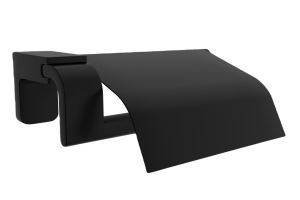 Zethome F 1 Serisi Paslanmaz Duvara Monte Havluluk-Kapaklı Kağıtlık-Bornoz Seti Siyah