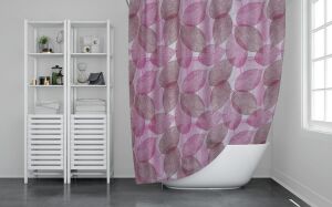 Banyo Perdesi 1x100x200 Tek Kanat Duş Perdesi Halka Hediyeli 3110