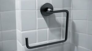 Nero Siyah Paslanmaz Duvara Monte Kare Havluluk