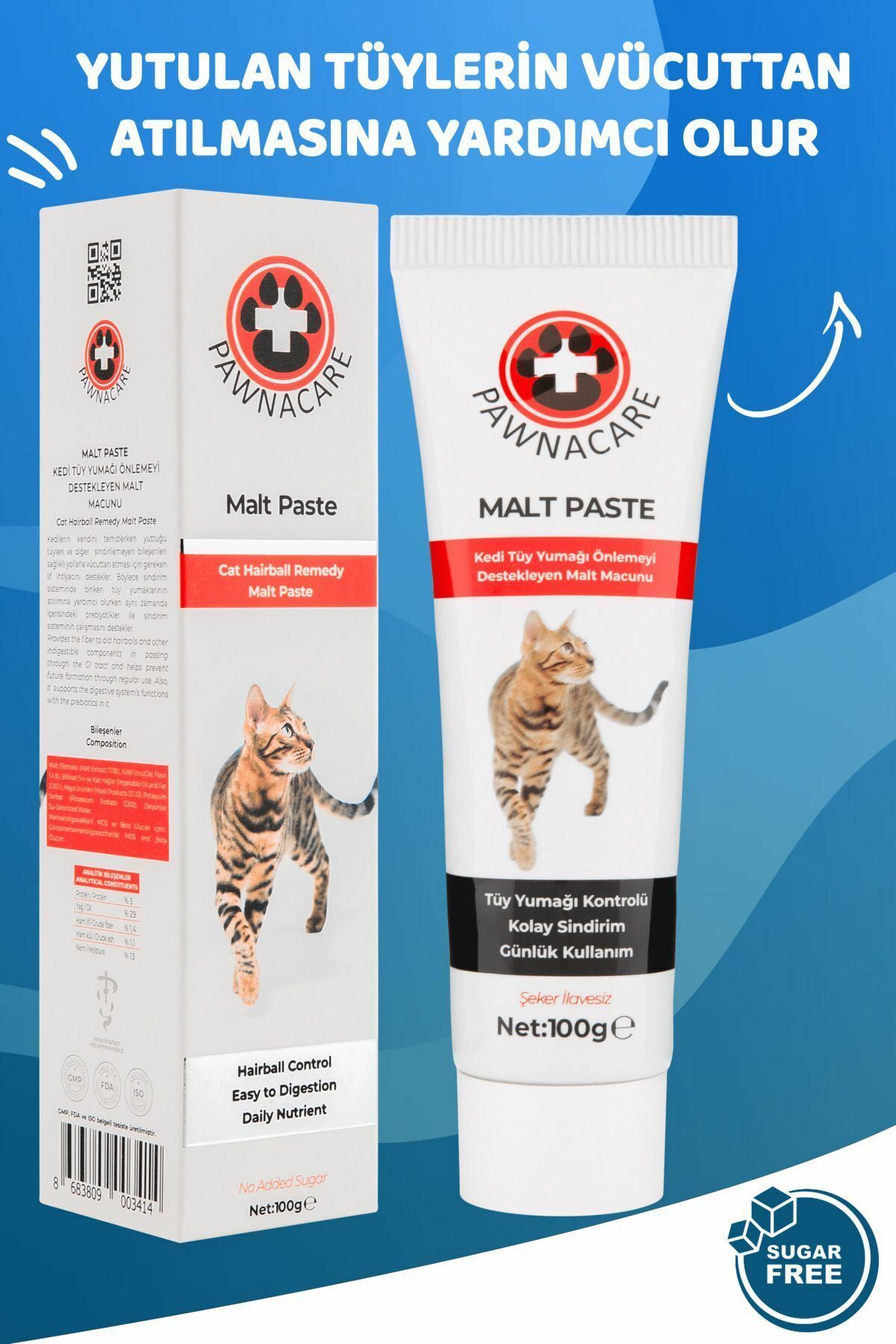 Malt Paste 100 Gr Kedi Tüy Yumağı Önleyici Malt Macunu