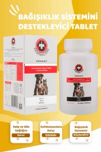 Immune C Kedi Ve Köpekler Için Bağışıklık Sistemini Destekleyici Tablet 75 Tablet