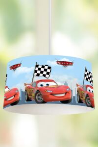 Zethome Şimşek McQueen Avize ve Çift Taraflı Çocuk Nevresim Takımı 160x220 cm Set