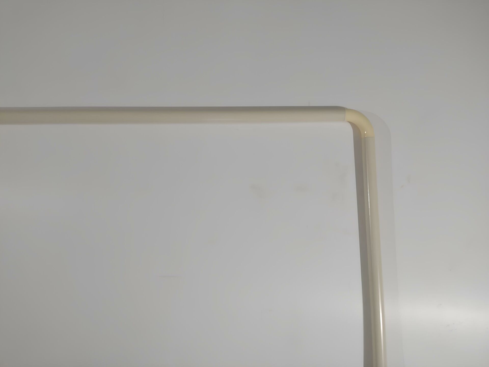 Zethome Banyo Perde Borusu Köşe Boru 90x3 Krem Duş Perde Borusu Perde Askısı Duş Borusu Metal