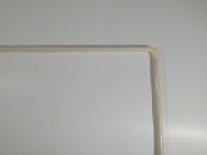 Zethome Banyo Perde Borusu Köşe Boru 90x3 Krem Duş Perde Borusu Perde Askısı Duş Borusu Metal