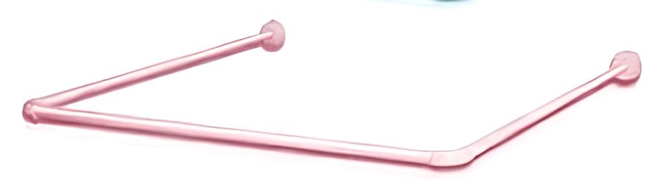 Banyo Perdesi 7017 1x180x200, Perde Borusu Askı Aparatı Köşe Boru Pembe Hediyeli, Duş Perdesi Seti