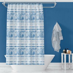 Banyo Perdesi 1x100x200 Tek Kanat Duş Perdesi Halka Hediyeli Duşakabin Perdesi 3637