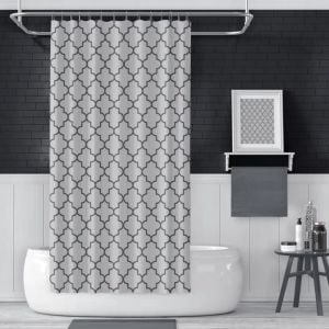 Banyo Perdesi 1x100x200 Tek Kanat Duş Perdesi Halka Hediyeli Duşakabin Perdesi 2111