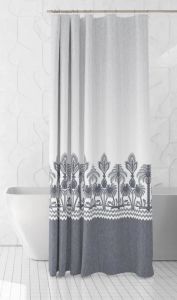 Banyo Perdesi 2x100x200 Çift Kanat Duş Perdesi Halka Hediyeli 4238