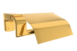 Zethome F 1 Serisi Paslanmaz Duvara Monte Kare Havluluk-K.Kağıtlık-Bornoz Seti Gold