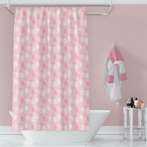 Banyo Perdesi 2x100x200 Çift Kanat Duş Perdesi Halka Hediyeli 2881