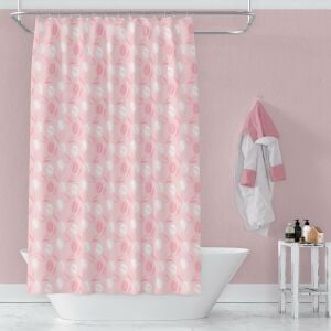 Banyo Perdesi 1x100x200 Tek Kanat Duş Perdesi Halka Hediyeli Duşakabin Perdesi 2881