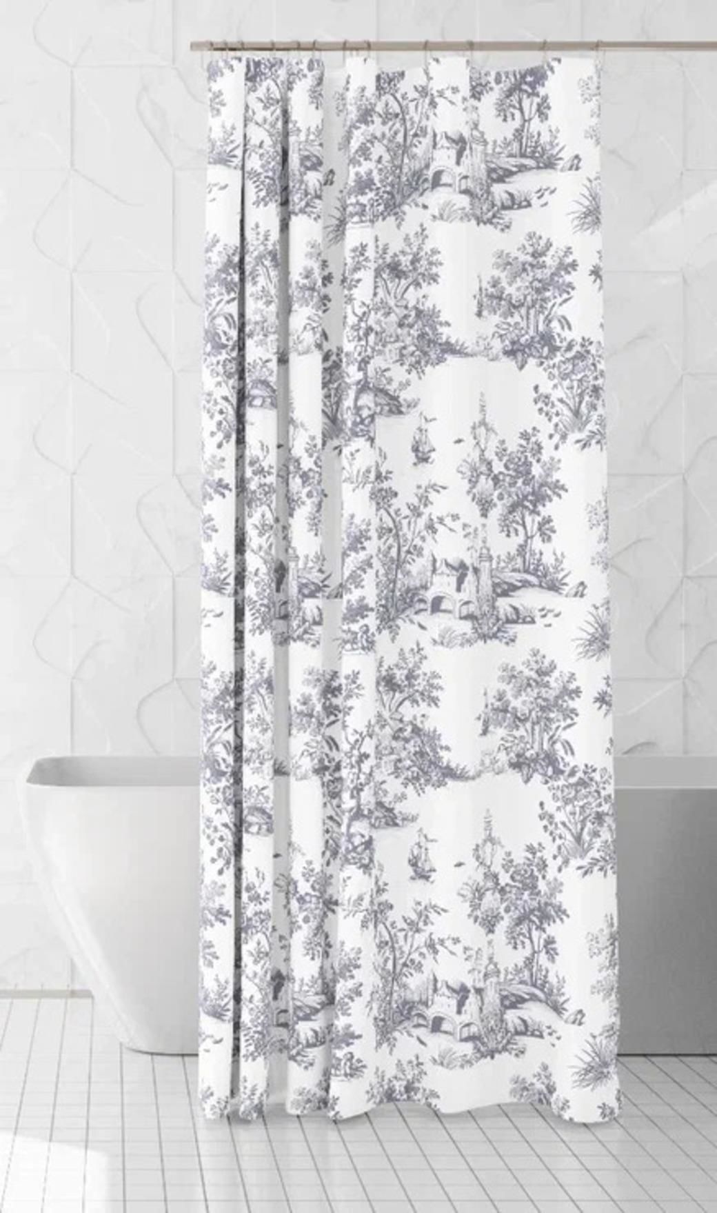 Banyo Perdesi 1x120x200 Tek Kanat Duş Perdesi Halka Hediyeli 4237