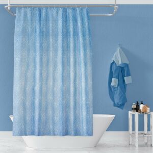 Banyo Perdesi 2x100x200 Çift Kanat Duş Perdesi Halka Hediyeli Duşakabin Perdesi 2344