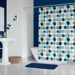 Banyo Perdesi 1x120x200 Tek Kanat Duş Perdesi Halka Hediyeli 5076