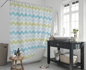 Banyo Perdesi 1x120x200 Tek Kanat Duş Perdesi Halka Hediyeli 3588