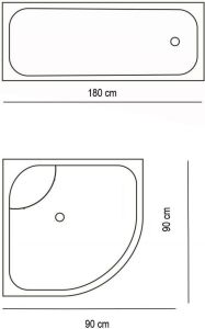 Banyo Perdesi 1x180x200 Tek Kanat Duş Perdesi Halka Hediyeli Duşakabin Perdesi USA