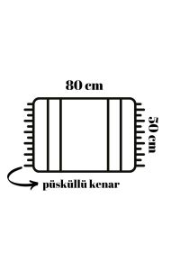 Banyo Halısı Dijital Baskılı Banyo Paspası 50x80 Polyester Kaymaz Tabanlı Duş Paspası Eagle